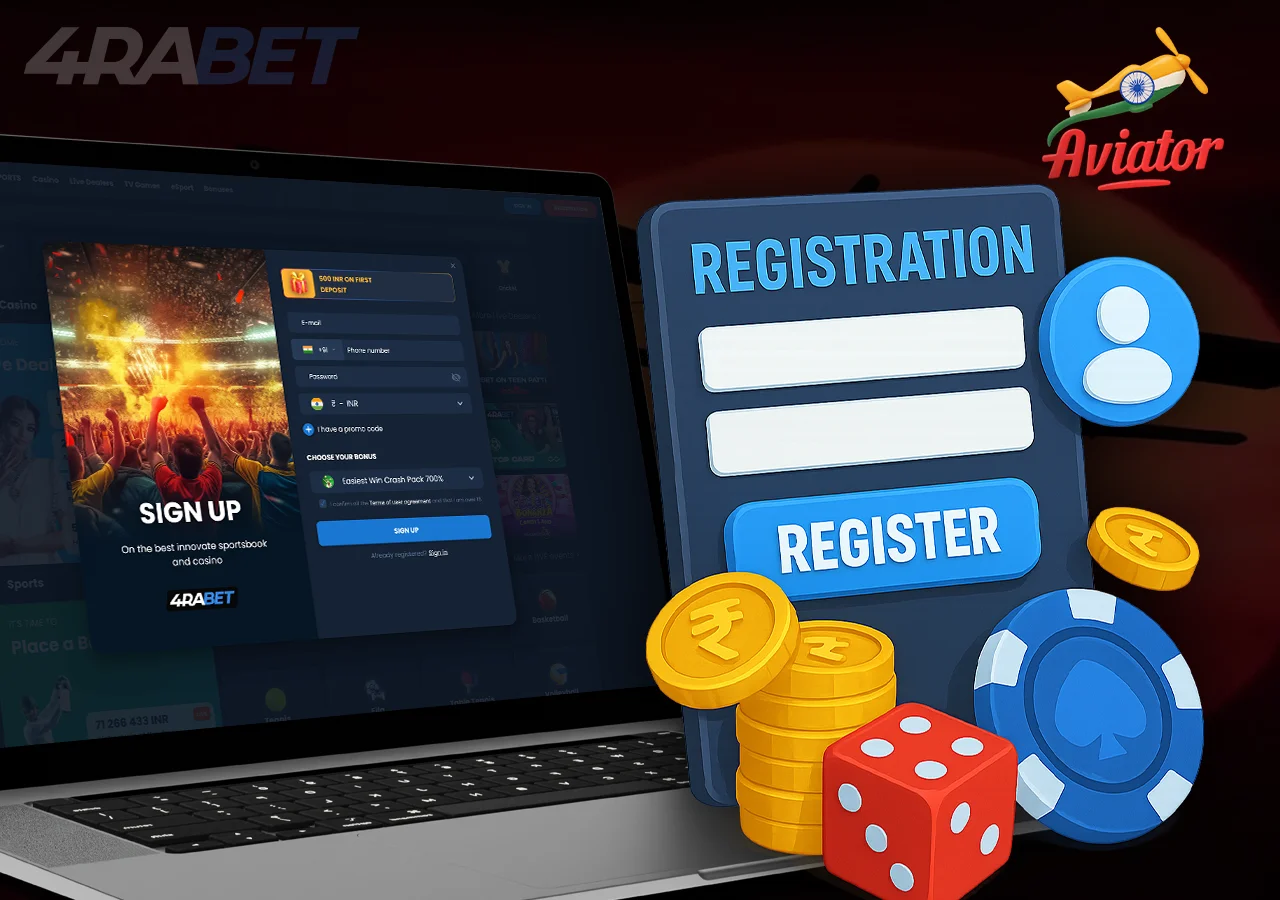 4Rabet start page and registration bar